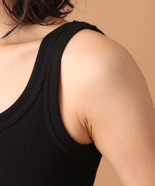 DRESSTERIOR（ドレステリア）の「◆【洗える/インナーやメインにも大活躍】ランダムテレコタンクトップ（タンクトップ・レディース・ブラック/オフホワイト・38/36）」の17枚目の写真