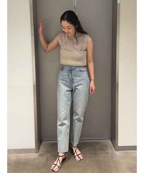 LAGUNAMOON（ラグナムーン）の「ビスチェセットニットプルオーバー（ニット/セーター・レディース・ブラック/ベージュ/ピンク・FREE）」の5枚目の写真