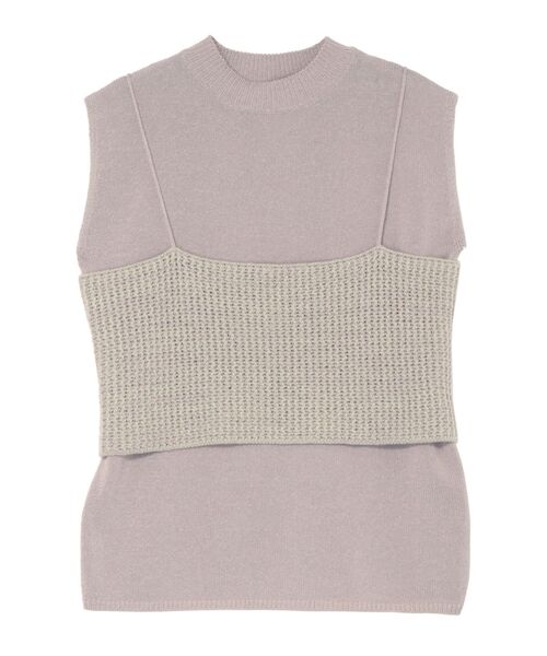 LAGUNAMOON（ラグナムーン）の「ビスチェセットニットプルオーバー（ニット/セーター・レディース・ブラック/ベージュ/ピンク・FREE）」の21枚目の写真