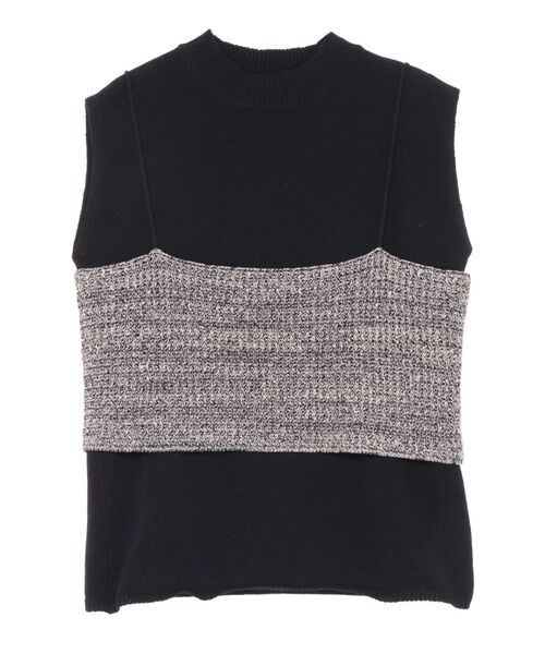 LAGUNAMOON（ラグナムーン）の「ビスチェセットニットプルオーバー（ニット/セーター・レディース・ブラック/ベージュ/ピンク・FREE）」の22枚目の写真