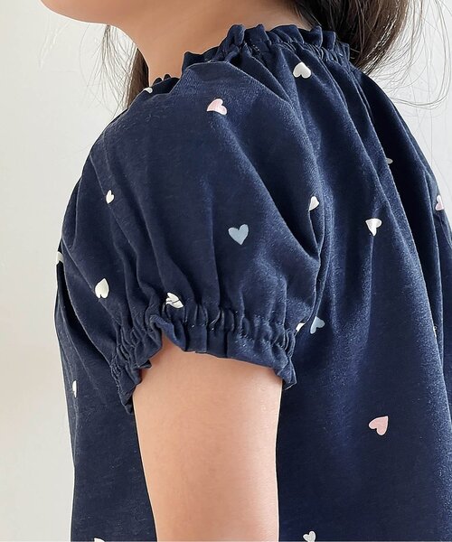 apres les cours（アプレレクール）の「【接触冷感・吸水速乾】バラエティ総柄GIRLS半袖パジャマ（ルームウェア/パジャマ・キッズ・オフホワイト/ピンク/ネイビー・80/90/100/110/120/130）」の7枚目の写真