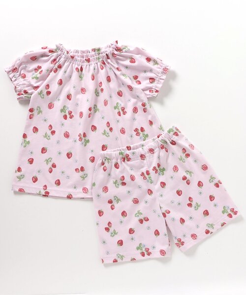 apres les cours（アプレレクール）の「【接触冷感・吸水速乾】バラエティ総柄GIRLS半袖パジャマ（ルームウェア/パジャマ・キッズ・オフホワイト/ピンク/ネイビー・80/90/100/110/120/130）」の18枚目の写真