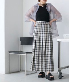 スカート ameri vintage UNEVEN CHECK SPIRAL SKIRT セール】UNEVEN CHECK SPIRAL SKIRT（スカート）｜Ameri（アメリ）の