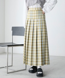 forksy. | 【forksy.】チェックプリーツロングスカート(スカート)