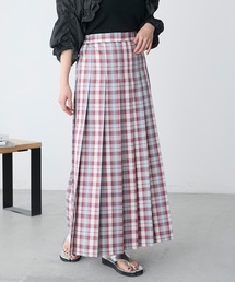 forksy. | 【forksy.】チェックプリーツロングスカート(スカート)