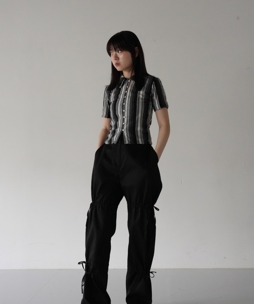 tシャツ stripe fluff tops レディース stripe fluff tops（Tシャツ/カットソー）｜Uenui（ウニュイ）の
