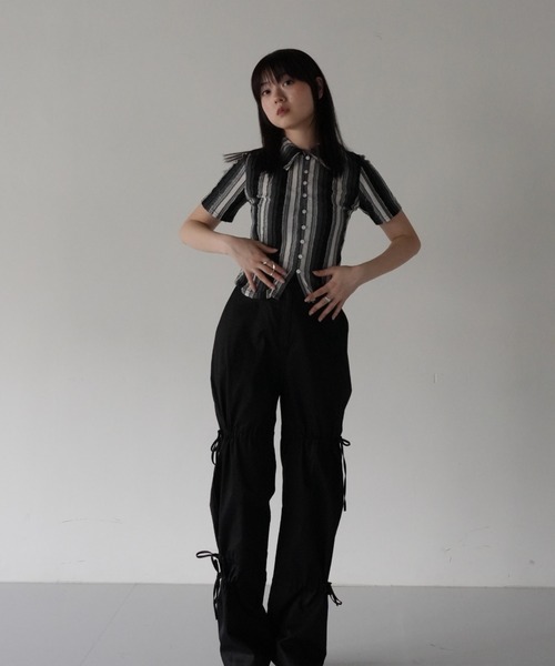 tシャツ stripe fluff tops レディース stripe fluff tops（Tシャツ/カットソー）｜Uenui（ウニュイ）の