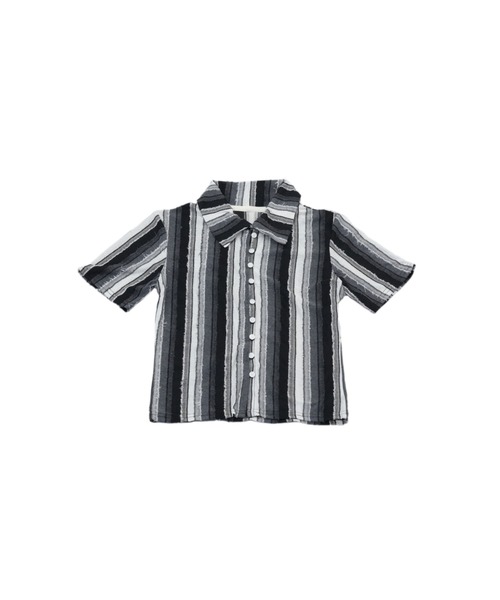 Uenui（ウニュイ）の「stripe fluff tops（Tシャツ/カットソー・レディース・カーキ/ブラック・FREE）」の17枚目の写真