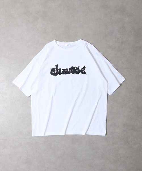 RGY（アールジーワイ）の「RGY ビリヤード両面プリント ビッグシルエットTシャツ（Tシャツ/カットソー・メンズ・ホワイト/ライトベージュ/ブラック・M/L）」の4枚目の写真