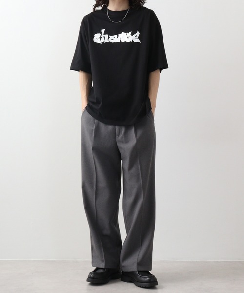 RGY（アールジーワイ）の「RGY ビリヤード両面プリント ビッグシルエットTシャツ（Tシャツ/カットソー・メンズ・ホワイト/ライトベージュ/ブラック・M/L）」の19枚目の写真
