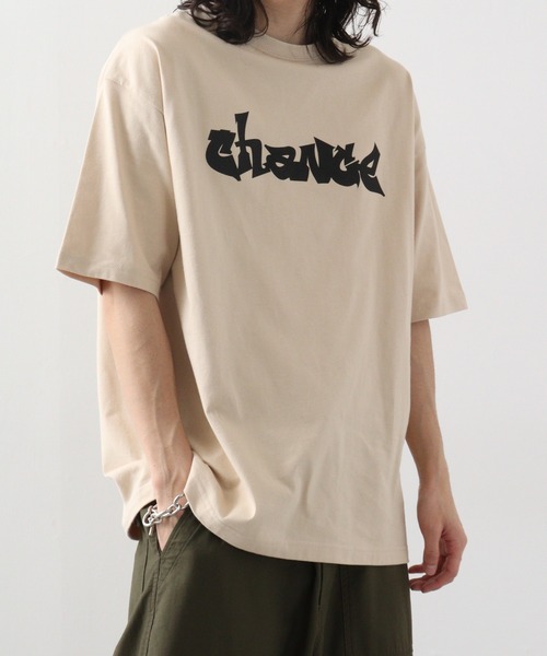 RGY（アールジーワイ）の「RGY ビリヤード両面プリント ビッグシルエットTシャツ（Tシャツ/カットソー・メンズ・ホワイト/ライトベージュ/ブラック・M/L）」の21枚目の写真