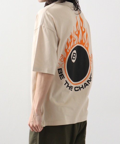 RGY（アールジーワイ）の「RGY ビリヤード両面プリント ビッグシルエットTシャツ（Tシャツ/カットソー・メンズ・ホワイト/ライトベージュ/ブラック・M/L）」の22枚目の写真