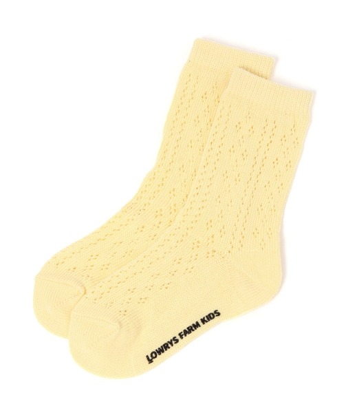 LOWRYS FARM(ローリーズファーム)の「スカシアミソックス 103950(ソックス/靴下・キッズ・イエロー/オフホワイト/レッド・LARGE/MEDIUM)」の2枚目の写真