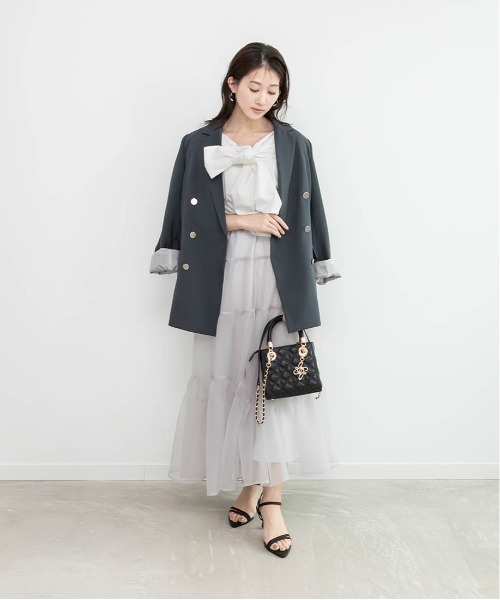 試着のみ美品✨ 完売品 RANDA ランダ オフショルデザインリボンブラウス　1 試着のみ美品✨ 完売品 RANDA ランダ オフショルデザインリボン