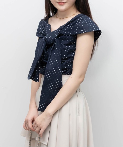 RANDA(ランダ)の「オフショルデザインリボンブラウス(シャツ/ブラウス・レディース・ホワイト/イエロー/ネイビー・0/1)」の20枚目の写真