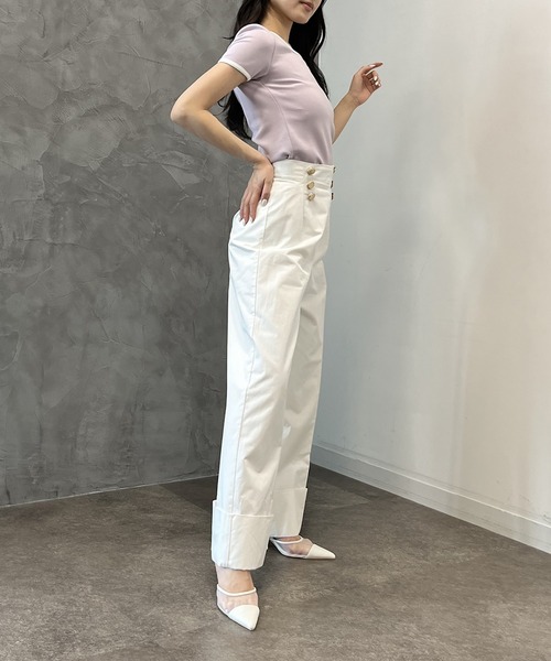 eimyモチーフロゴパイピングTシャツ（Tシャツ/カットソー）｜eimy istoire（エイミーイストワール）