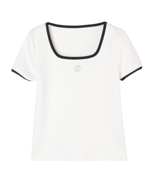 eimyモチーフロゴパイピングTシャツ（Tシャツ/カットソー）｜eimy istoire（エイミーイストワール）