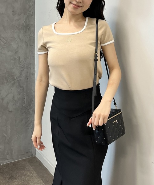 eimyモチーフロゴパイピングTシャツ（Tシャツ/カットソー）｜eimy istoire（エイミーイストワール）