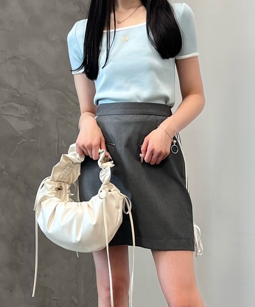 eimyモチーフロゴパイピングTシャツ（Tシャツ/カットソー）｜eimy istoire（エイミーイストワール）