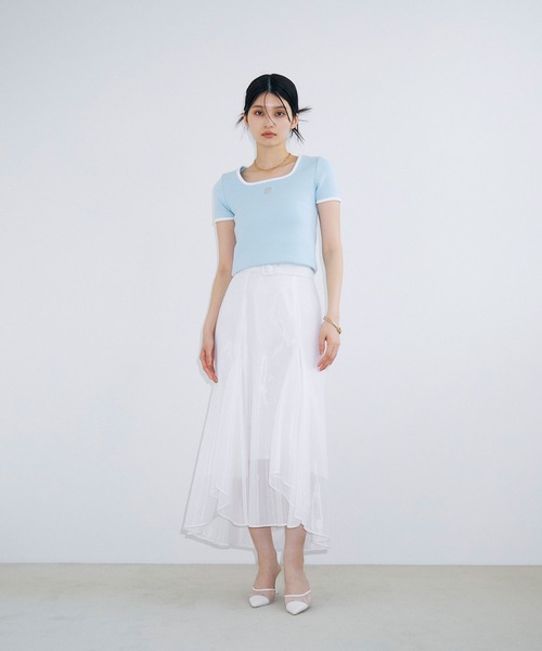 eimyモチーフロゴパイピングTシャツ（Tシャツ/カットソー）｜eimy istoire（エイミーイストワール）