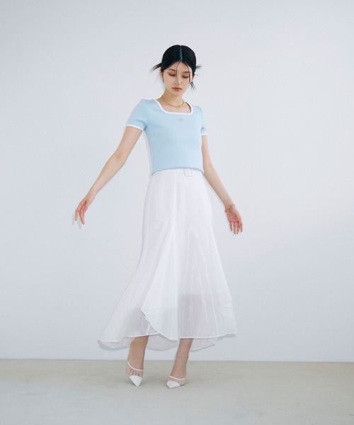 eimyモチーフロゴパイピングTシャツ（Tシャツ/カットソー）｜eimy istoire（エイミーイストワール）