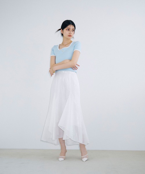 eimyモチーフロゴパイピングTシャツ（Tシャツ/カットソー）｜eimy istoire（エイミーイストワール）