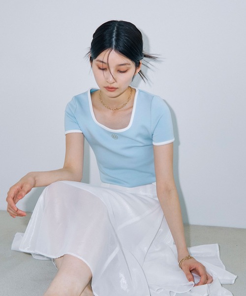 eimyモチーフロゴパイピングTシャツ（Tシャツ/カットソー）｜eimy istoire（エイミーイストワール）