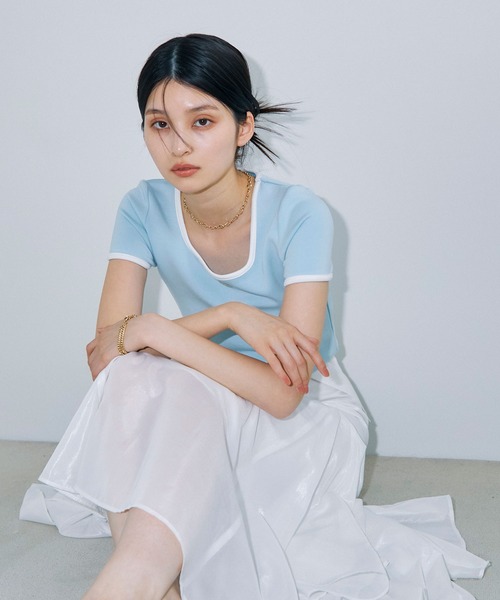 eimyモチーフロゴパイピングTシャツ（Tシャツ/カットソー）｜eimy istoire（エイミーイストワール）