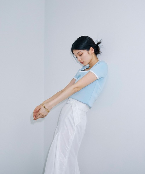 eimyモチーフロゴパイピングTシャツ（Tシャツ/カットソー）｜eimy istoire（エイミーイストワール）