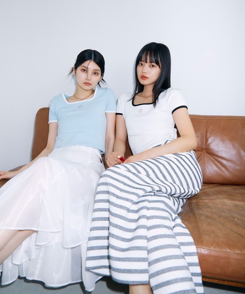 eimyモチーフロゴパイピングTシャツ（Tシャツ/カットソー）｜eimy istoire（エイミーイストワール）