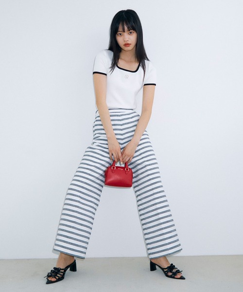 eimyモチーフロゴパイピングTシャツ（Tシャツ/カットソー）｜eimy istoire（エイミーイストワール）