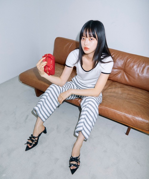 eimyモチーフロゴパイピングTシャツ（Tシャツ/カットソー）｜eimy istoire（エイミーイストワール）