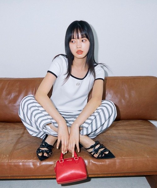 eimyモチーフロゴパイピングTシャツ（Tシャツ/カットソー）｜eimy istoire（エイミーイストワール）