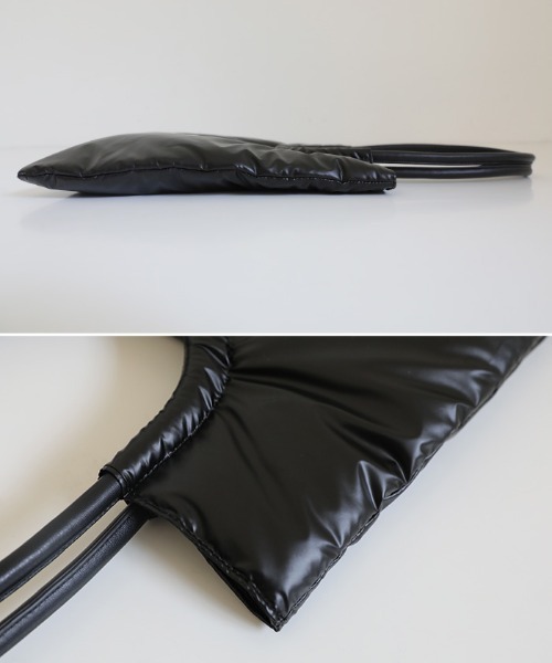 select MOCA（セレクトモカ）の「パテッドループハンドルバッグ（トートバッグ・レディース・ブラック/アイボリー・FREE）」の17枚目の写真