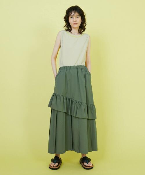 FRAPBOIS（フラボア）の「ツートンタンク（タンクトップ・レディース・ブラック/ベージュ・1）」の13枚目の写真