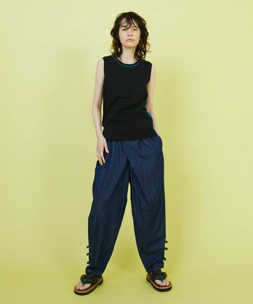 FRAPBOIS（フラボア）の「ツートンタンク（タンクトップ・レディース・ブラック/ベージュ・1）」の8枚目の写真