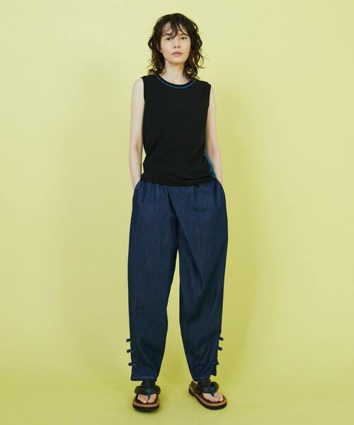 FRAPBOIS（フラボア）の「ツートンタンク（タンクトップ・レディース・ブラック/ベージュ・1）」の6枚目の写真