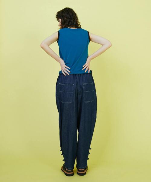 FRAPBOIS（フラボア）の「ツートンタンク（タンクトップ・レディース・ブラック/ベージュ・1）」の4枚目の写真