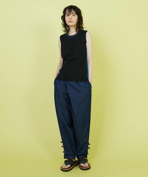 FRAPBOIS（フラボア）の「ツートンタンク（タンクトップ・レディース・ブラック/ベージュ・1）」の3枚目の写真