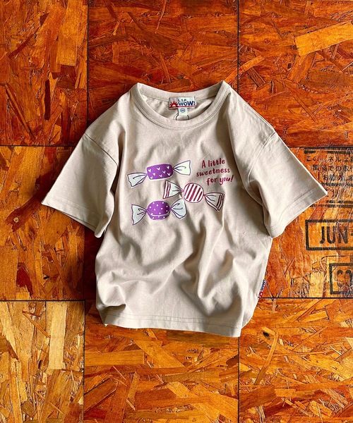 LSP WOW（エルエスピーワオ）の「【LSP WOW!】カラバリ半袖Tee/20色（80～150cm）（Tシャツ/カットソー・キッズ・エメラルド/モスグリーン/パープル/チャコール/ネイビー/オレンジ/イエロー/ブラウン/レッド/ホワイト/ブルー系その他/ベージュ/マスタード/ブルー/オフホワイト/グレー/ライトブルー/ブラック/カーキ/ライトピンク・90/80/130/110/100/120/150/140）」の7枚目の写真