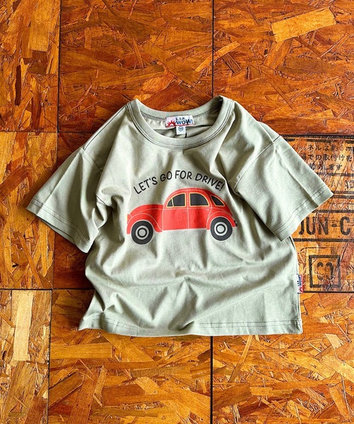 LSP WOW（エルエスピーワオ）の「【LSP WOW!】カラバリ半袖Tee/20色（80～150cm）（Tシャツ/カットソー・キッズ・エメラルド/モスグリーン/パープル/チャコール/ネイビー/オレンジ/イエロー/ブラウン/レッド/ホワイト/ブルー系その他/ベージュ/マスタード/ブルー/オフホワイト/グレー/ライトブルー/ブラック/カーキ/ライトピンク・90/80/130/110/100/120/150/140）」の10枚目の写真