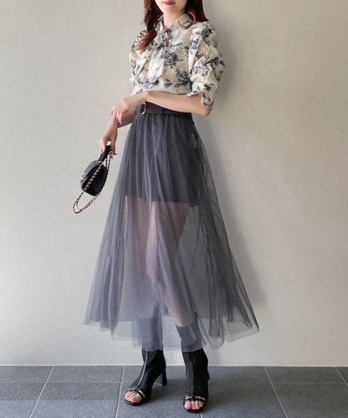 abc une face（アーベーセーアンフェイス）の「タイ付き2WAYブラウス（シャツ/ブラウス・レディース・ベージュ系その他/ホワイト系その他/ホワイト/ブルー系その他・FREE）」の12枚目の写真