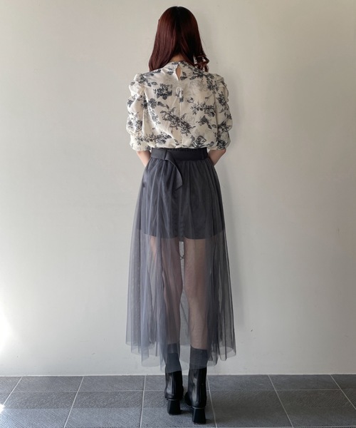 abc une face（アーベーセーアンフェイス）の「タイ付き2WAYブラウス（シャツ/ブラウス・レディース・ベージュ系その他/ホワイト系その他/ホワイト/ブルー系その他・FREE）」の14枚目の写真