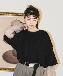 niko and... | [MODE NORM CORE]フリフリルーズ半袖プルオーバー(Tシャツ/カットソー)