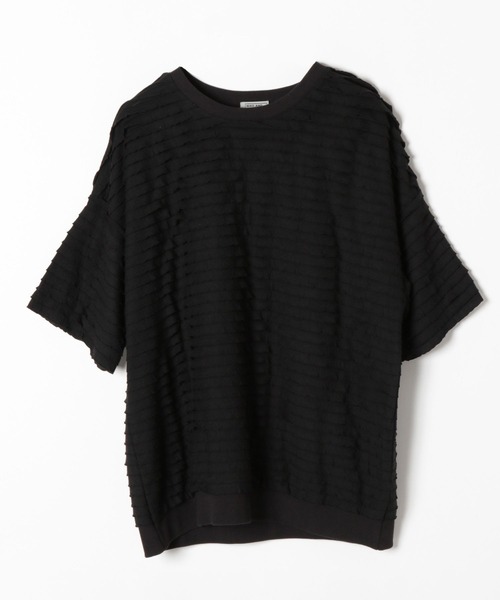 niko and...（ニコアンド）の「[MODE NORM CORE]フリフリルーズ半袖プルオーバー（Tシャツ/カットソー・レディース・ライトグリーン/ブラック/オフホワイト・MEDIUM/LARGE）」の14枚目の写真