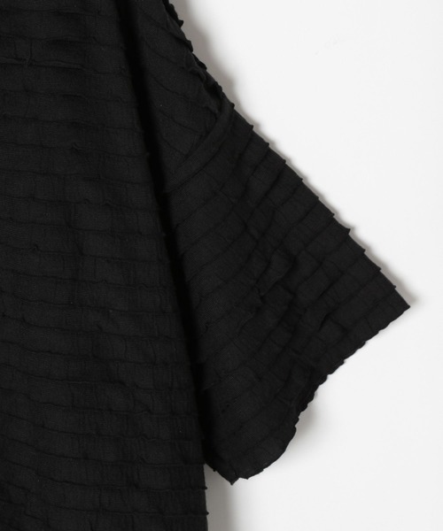 niko and...（ニコアンド）の「[MODE NORM CORE]フリフリルーズ半袖プルオーバー（Tシャツ/カットソー・レディース・ライトグリーン/ブラック/オフホワイト・MEDIUM/LARGE）」の18枚目の写真