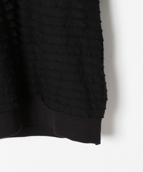 niko and...（ニコアンド）の「[MODE NORM CORE]フリフリルーズ半袖プルオーバー（Tシャツ/カットソー・レディース・ライトグリーン/ブラック/オフホワイト・MEDIUM/LARGE）」の19枚目の写真