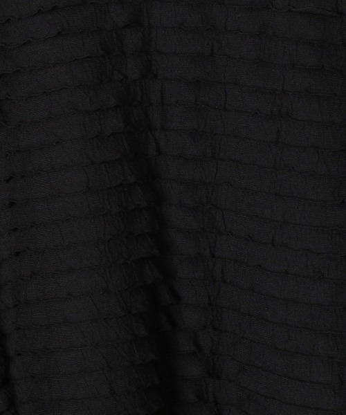 niko and...（ニコアンド）の「[MODE NORM CORE]フリフリルーズ半袖プルオーバー（Tシャツ/カットソー・レディース・ライトグリーン/ブラック/オフホワイト・MEDIUM/LARGE）」の21枚目の写真