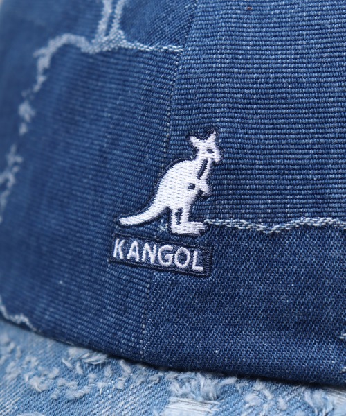 KANGOL（カンゴール）の「KANGOL DENIM MASHUP BASEBALL（キャップ・レディース・ネイビー・FREE）」の3枚目の写真