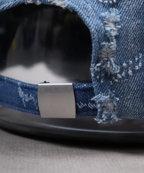 KANGOL（カンゴール）の「KANGOL DENIM MASHUP BASEBALL（キャップ・レディース・ネイビー・FREE）」の5枚目の写真